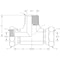 World Wide Fittings Male Pipe to Female Pipe Swivel to Female Pipe Swivel Branch Tee 9605X08X08X08 - alternate 2